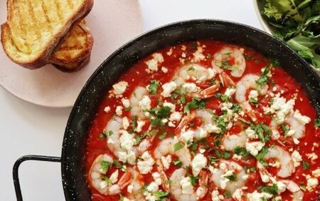 Prawn & Feta with Sourdough